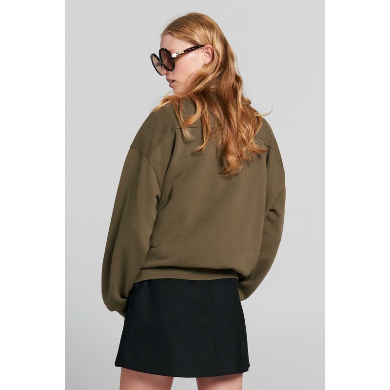 Karen Walker Runaway College Organic Cotton Crewneck Sweatshirt image number 1